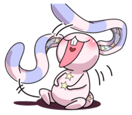 Bedhead rabbit. Doodling life. sticker #5258338