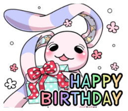 Bedhead rabbit. Doodling life. sticker #5258340