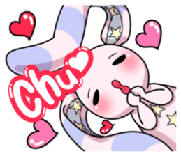 Bedhead rabbit. Doodling life. sticker #5258342