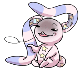 Bedhead rabbit. Doodling life. sticker #5258348