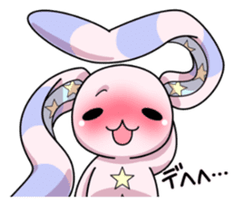 Bedhead rabbit. Doodling life. sticker #5258353