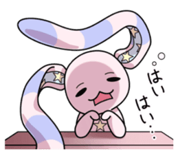 Bedhead rabbit. Doodling life. sticker #5258360