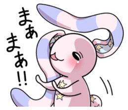 Bedhead rabbit. Doodling life. sticker #5258362