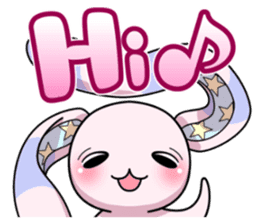 Bedhead rabbit. Doodling life. sticker #5258364