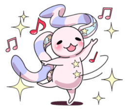 Bedhead rabbit. Doodling life. sticker #5258366