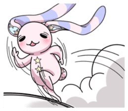 Bedhead rabbit. Doodling life. sticker #5258371