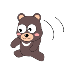 Vibrant black bear sticker #5258502