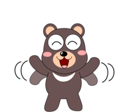 Vibrant black bear sticker #5258504