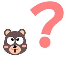 Vibrant black bear sticker #5258506