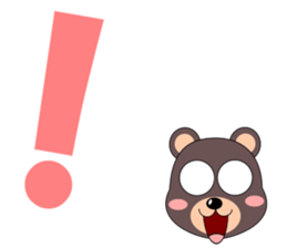 Vibrant black bear sticker #5258507