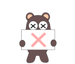 Vibrant black bear sticker #5258513