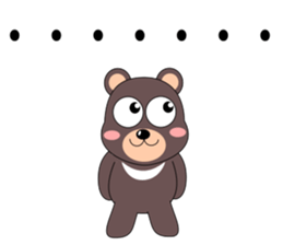 Vibrant black bear sticker #5258521