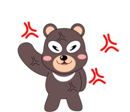 Vibrant black bear sticker #5258530