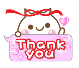 A white cat sticker #5258656