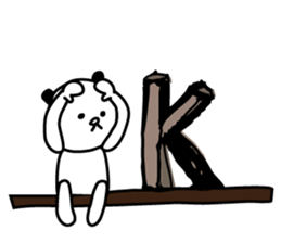 White bear-kawaii sticker #5259216