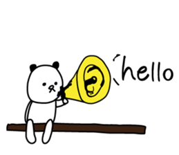 White bear-kawaii sticker #5259218