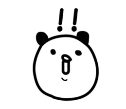 White bear-kawaii sticker #5259250