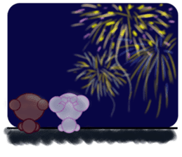 Bear chocolate-Summer, Autumn sticker #5259622