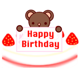 Bear chocolate-Summer, Autumn sticker #5259648