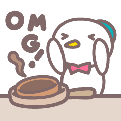 Snow cafe stickers English ver.