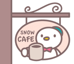 Snow cafe stickers  English ver. sticker #5259694