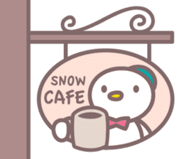Snow cafe stickers English ver. sticker #5259694
