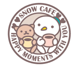 Snow cafe stickers  English ver. sticker #5259695
