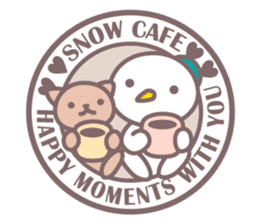 Snow cafe stickers English ver. sticker #5259695