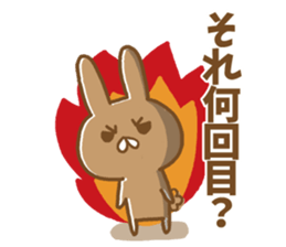 Anger rabbit sticker #5260332