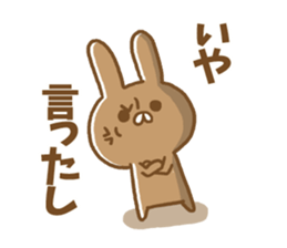 Anger rabbit sticker #5260333