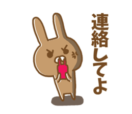 Anger rabbit sticker #5260336