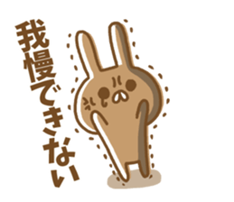 Anger rabbit sticker #5260346