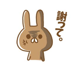 Anger rabbit sticker #5260347