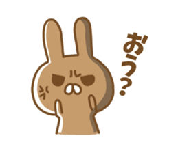 Anger rabbit sticker #5260350
