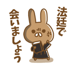 Anger rabbit sticker #5260356