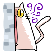 stretch cat NOBINEKO sticker #5260544