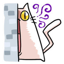 stretch cat NOBINEKO sticker #5260544