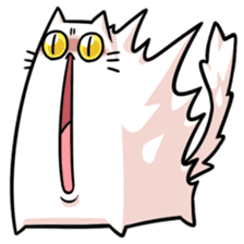 stretch cat NOBINEKO sticker #5260545