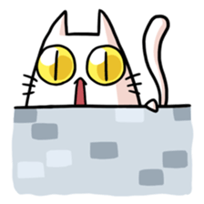 stretch cat NOBINEKO sticker #5260547