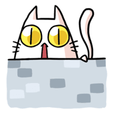stretch cat NOBINEKO sticker #5260547