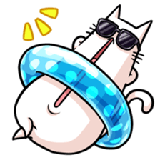 stretch cat NOBINEKO sticker #5260552