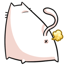 stretch cat NOBINEKO sticker #5260555