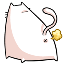 stretch cat NOBINEKO sticker #5260555