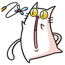 stretch cat NOBINEKO sticker #5260559