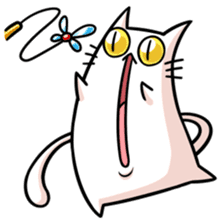 stretch cat NOBINEKO sticker #5260559