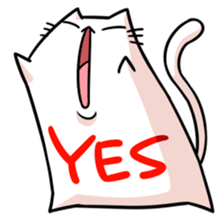 stretch cat NOBINEKO sticker #5260560