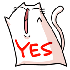stretch cat NOBINEKO sticker #5260560