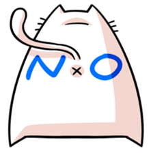 stretch cat NOBINEKO sticker #5260561