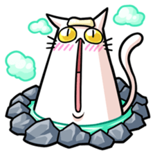 stretch cat NOBINEKO sticker #5260564