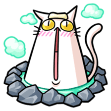 stretch cat NOBINEKO sticker #5260564